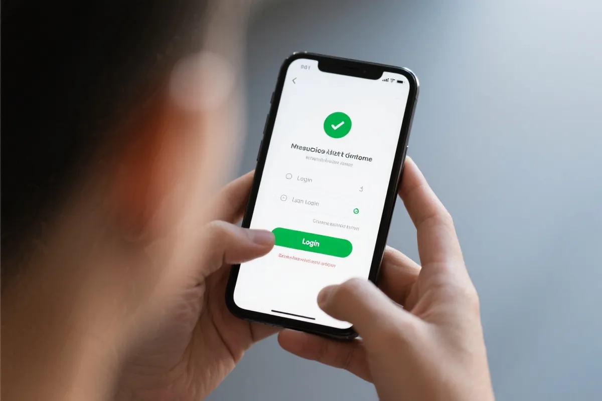 手機登入教學示意圖