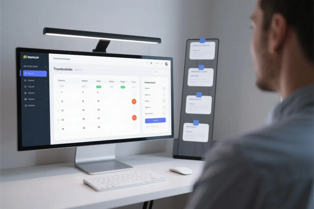 桌機登入教學示意圖